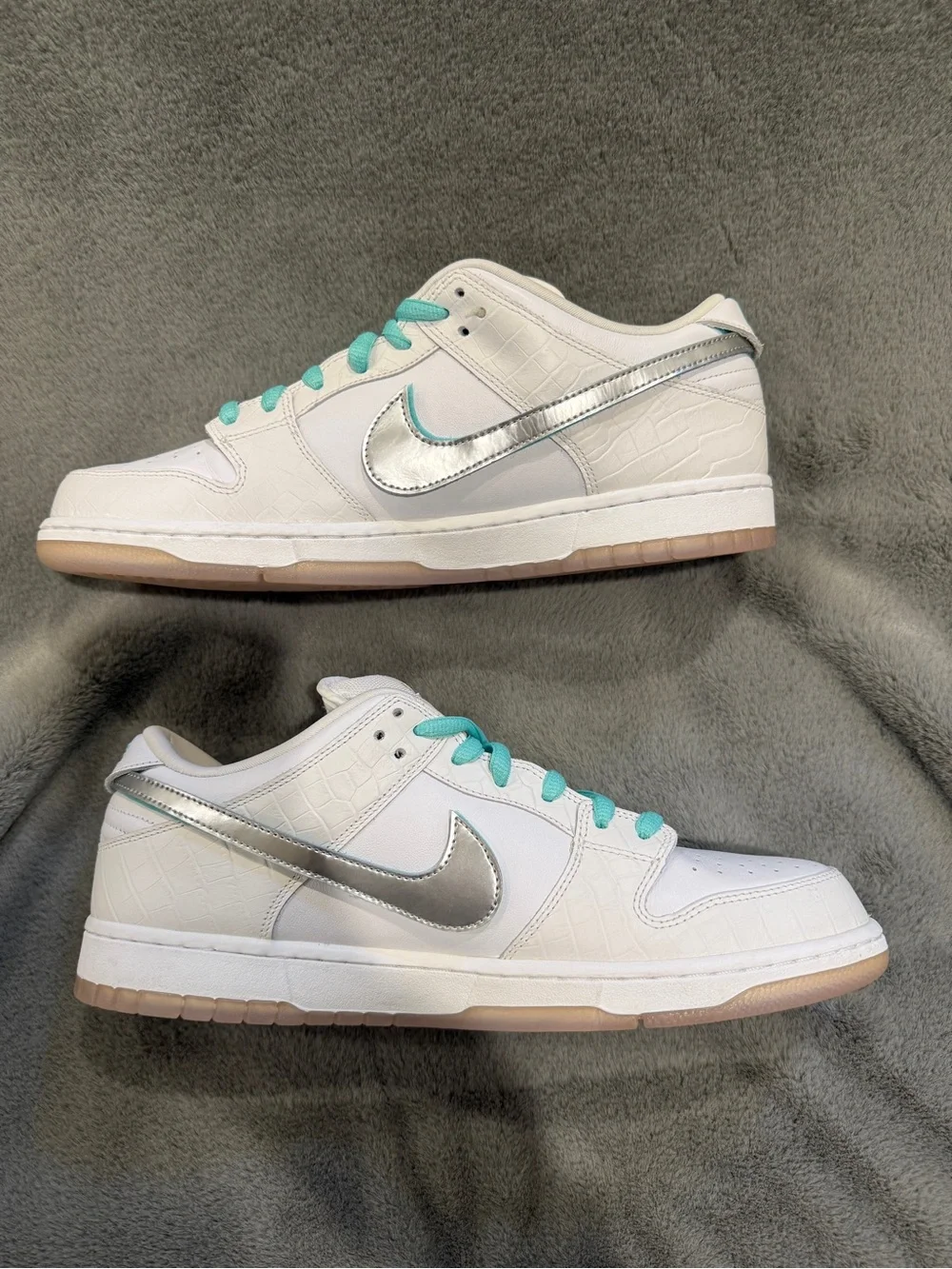 Nike SB Dunk Low Diamond Supply Co White Diamond Size 13M BV1310-100 DS OG ALL